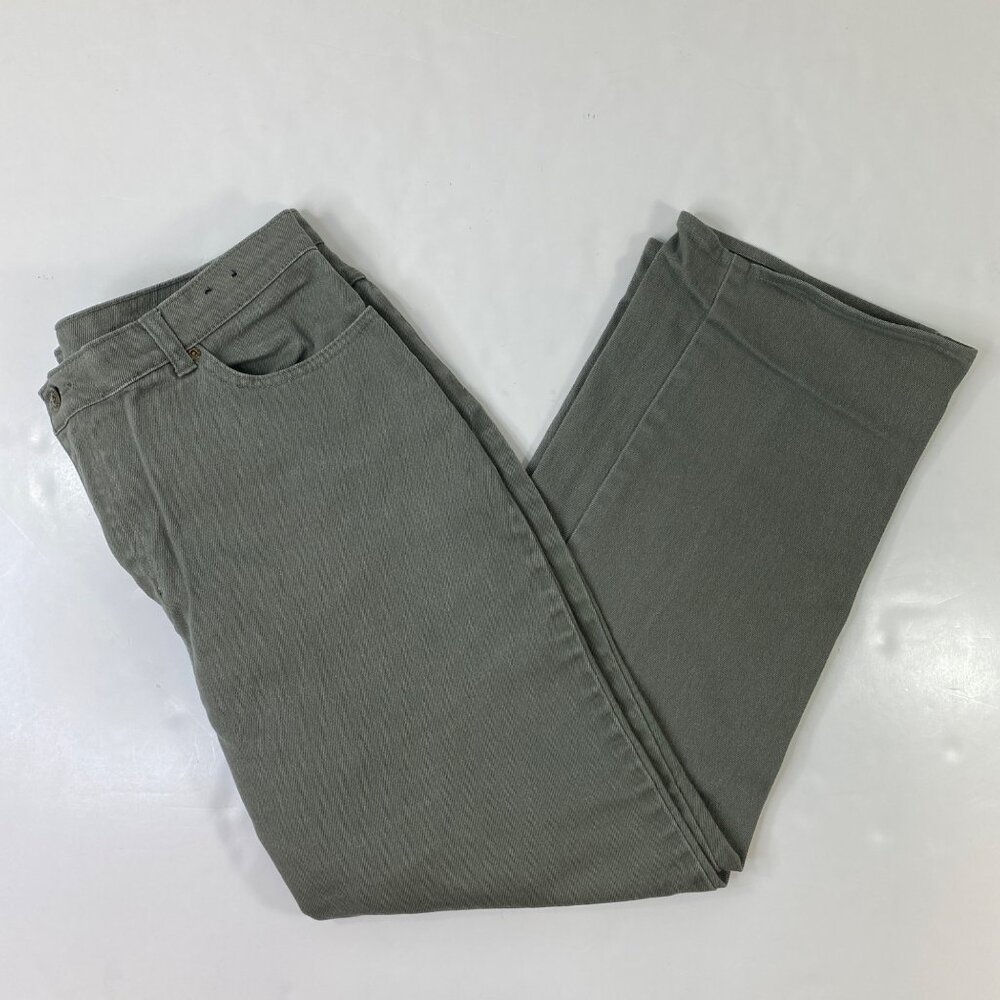 Style & Co. Womens Olive Green Straight Leg Capri Pants Size 16